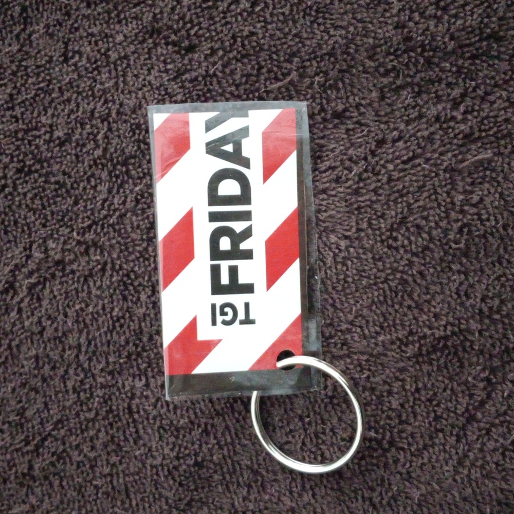 Handmade TGIF Friday Keychain